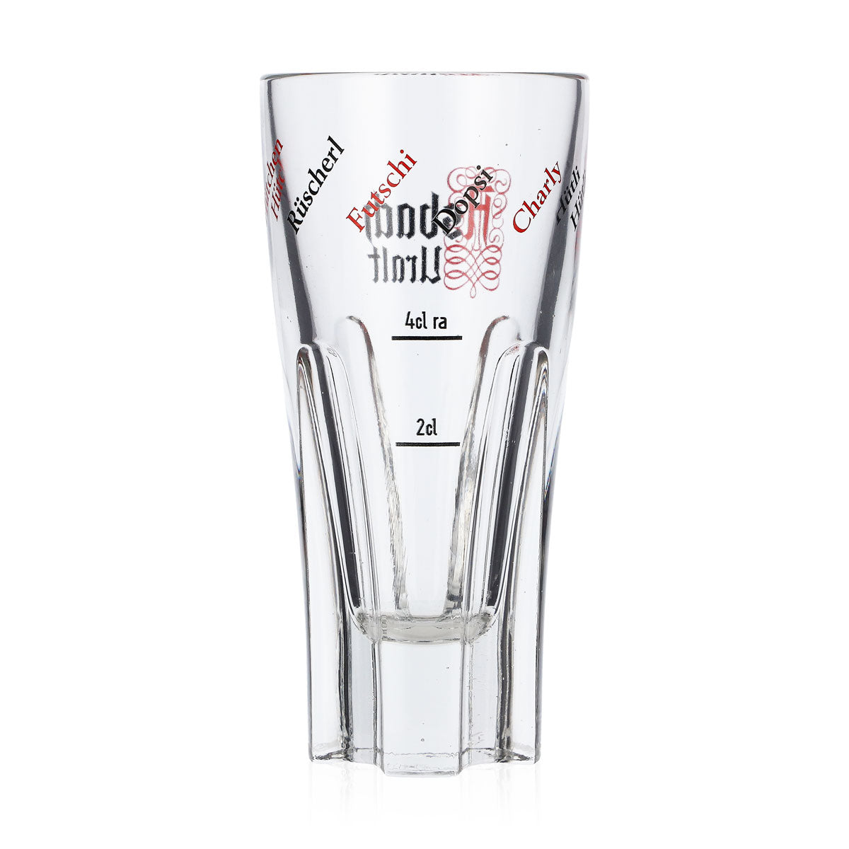 Verre à eau-de-vie Asbach Uralt 2 cl/4 cl Verre Futschi avec inscriptions – Vue 3