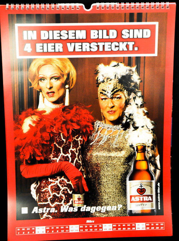 Calendrier mural Astra Bier 2016 Calendrier illustré « Enfin des tablettes de chocolat pour tous » – Vue 4