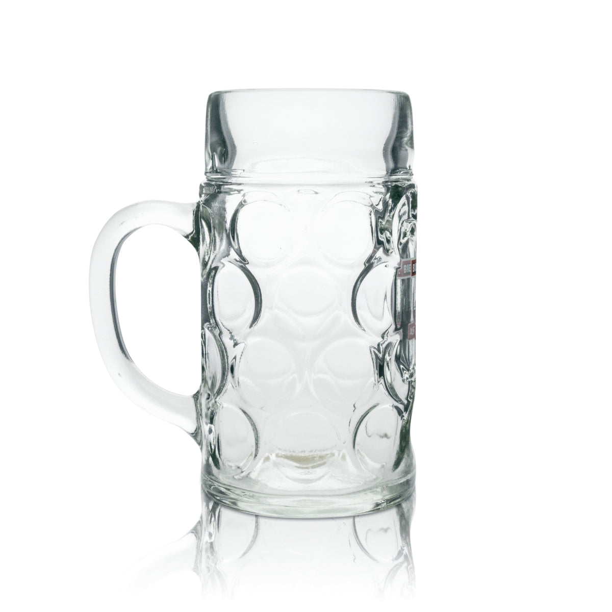 Verre à bière Astra 1 l « Bierhantel » (haltère à bière). Chope Humpen Seidel Verres Kiez Pauli Rakete – Vue 2