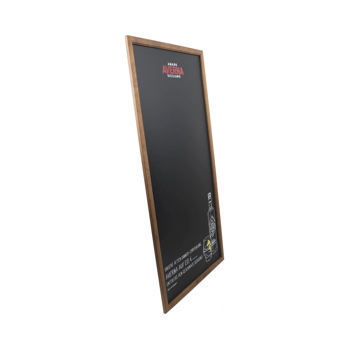 Averna Amaro Tableau noir 120x60 Cadre en bois Menu gastronomique Tableau publicitaire mural – Vue 3
