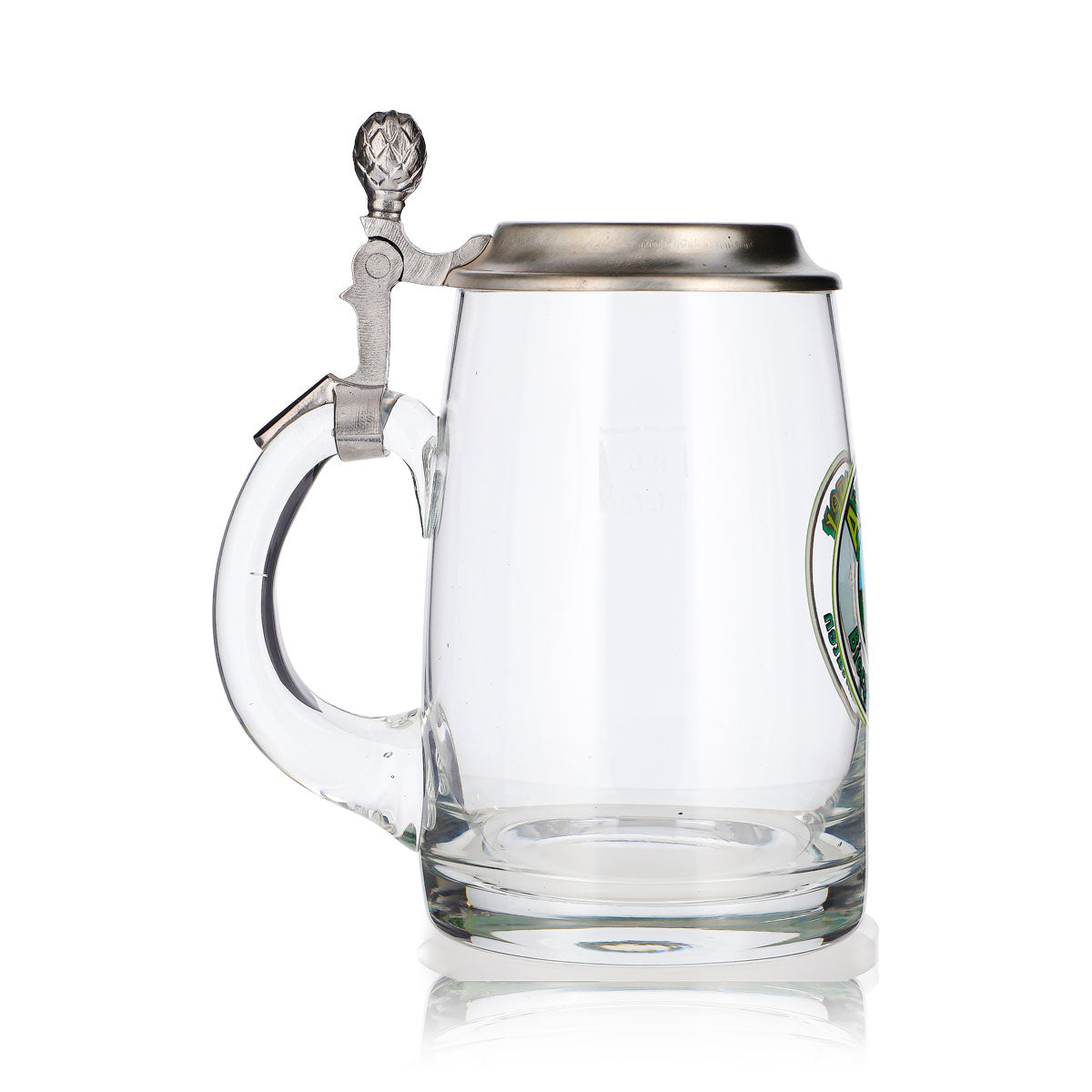 Verre à bière Ayinger, chope, pichet, 0,5 l avec couvercle en étain Rastal – Vue 3
