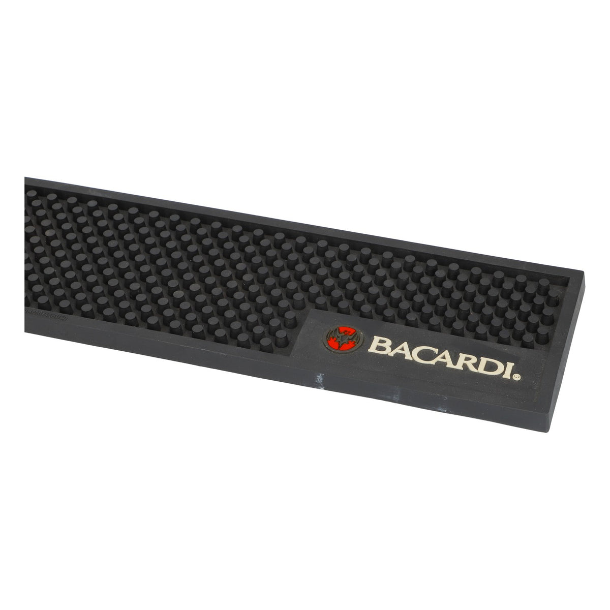 Tapis de bar Bacardi Tapis d'égouttage Tapis de service 60x10cm Caoutchouté Accessoires de bar