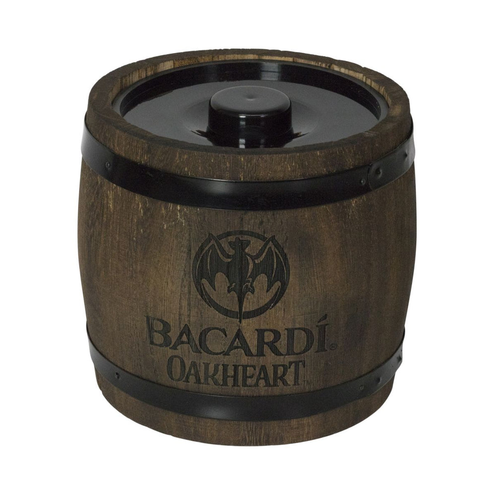 Refroidisseur de boissons Bacardi Refroidisseur de bouteilles 1,5l Fût en bois Oakheart Bac à glaçons