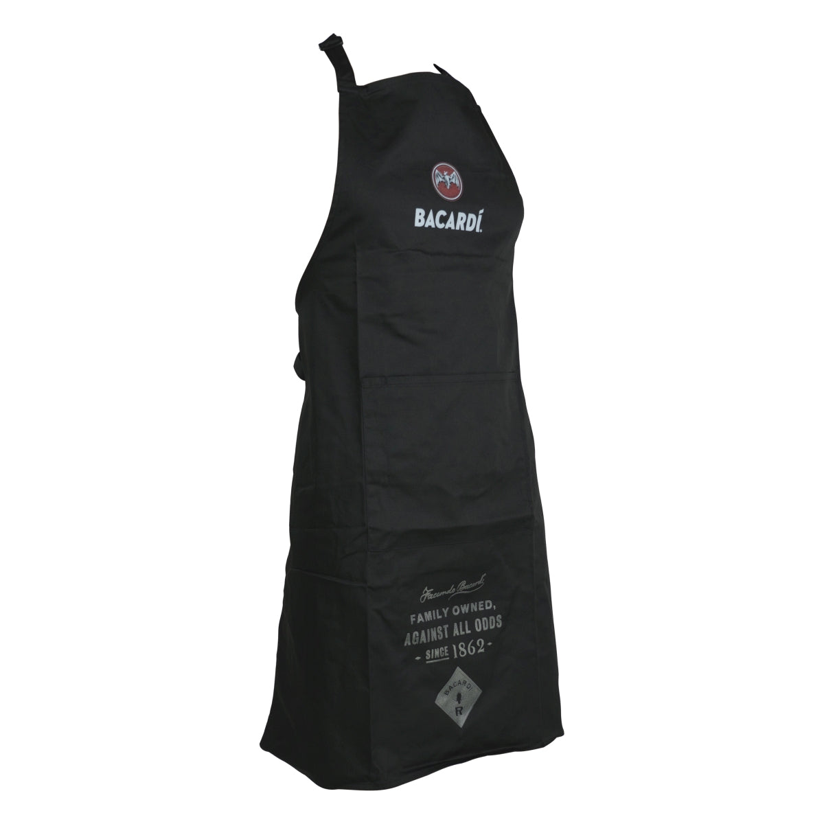 Tablier de serveur Bacardi à bavette longue et poche Cuisinier Restauration Bar Service – Vue 2