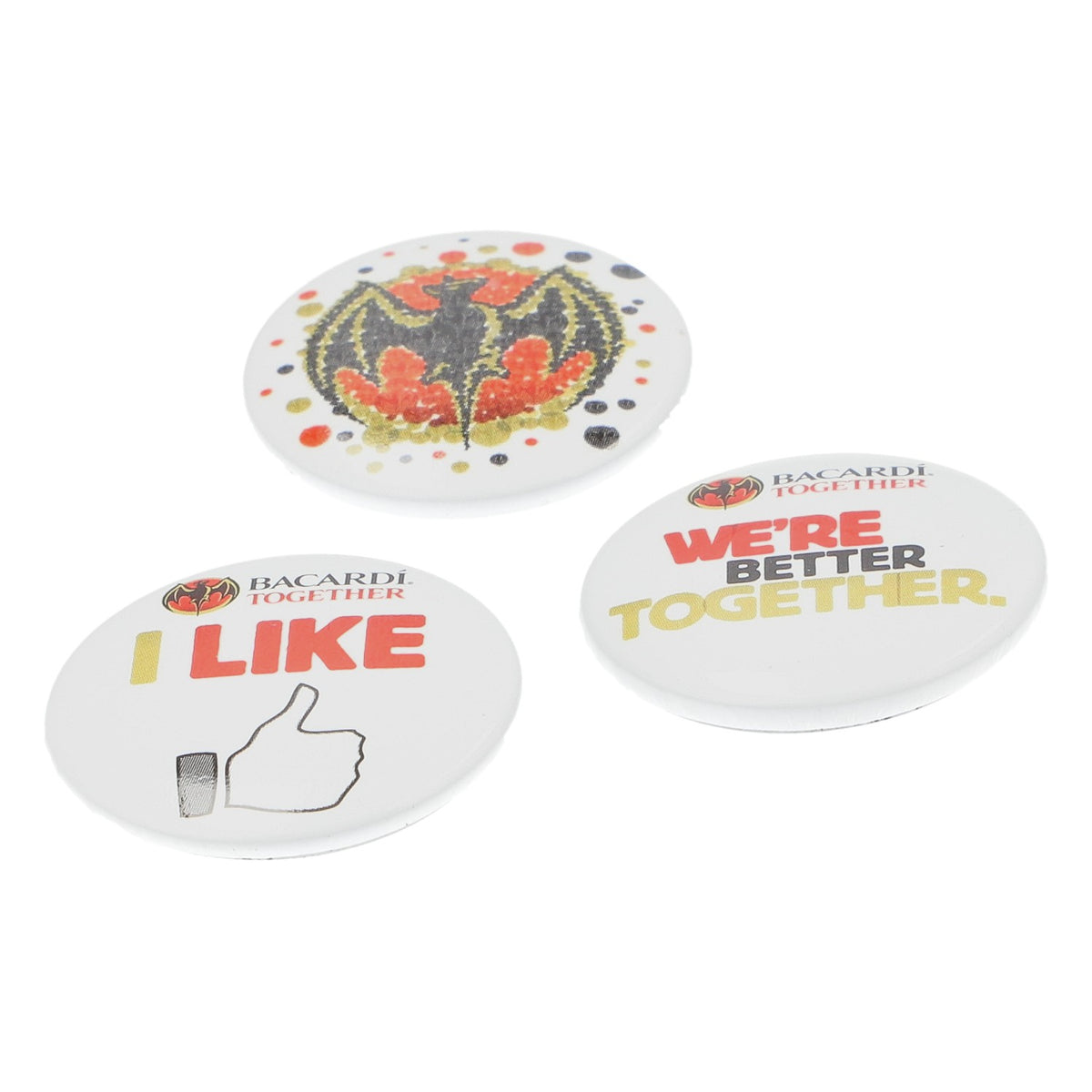 Bacardi Rum 3x pins Set de 3 badges – Vue 3