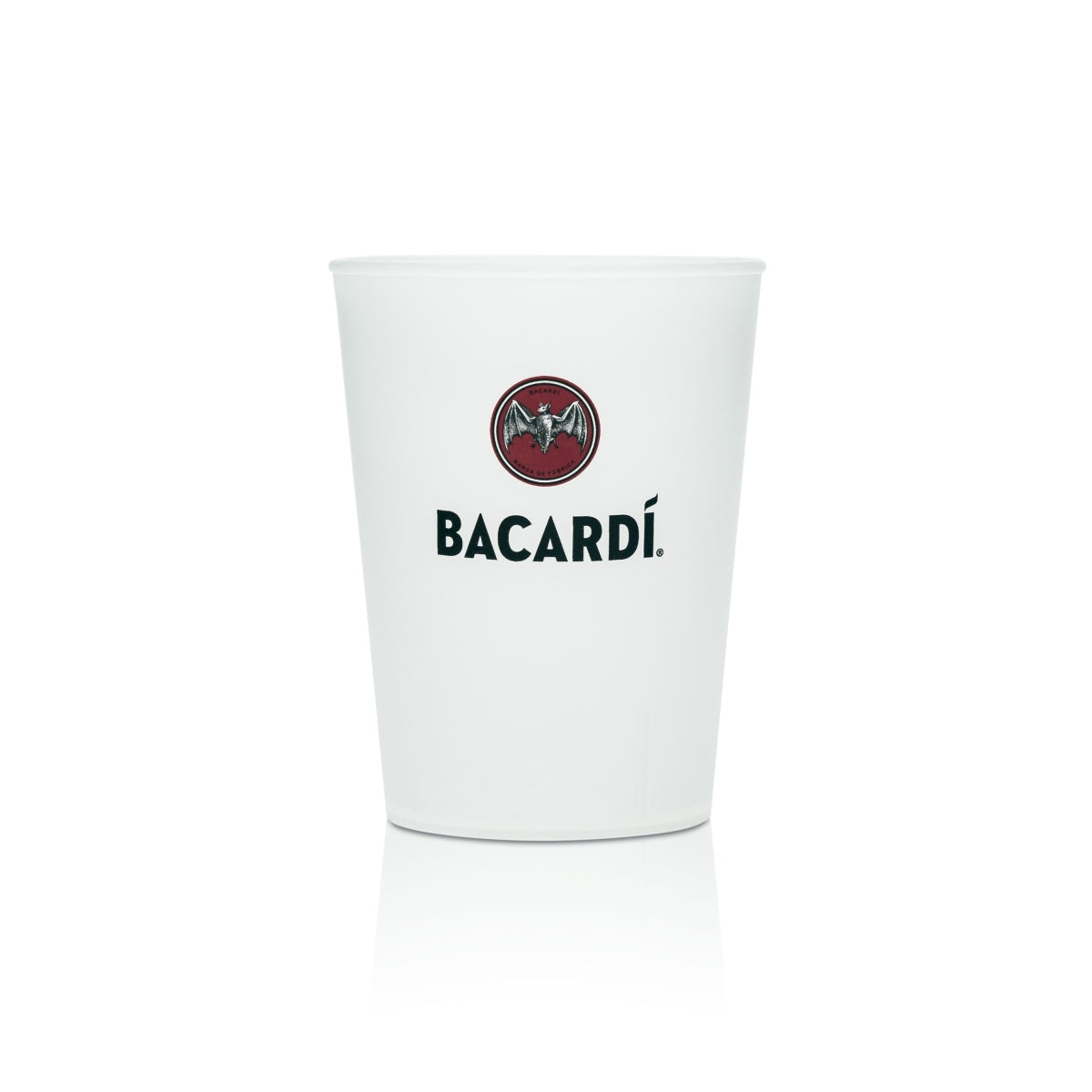 Verre à rhum Bacardi 0,2 l réutilisable en plastique, verre à long drink pour festival, bar festif