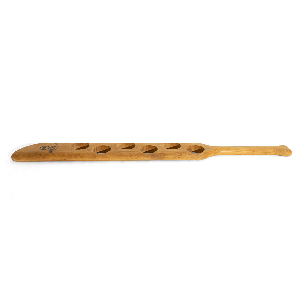 Bacardi Rum Plateau en bois véritable pour 6 verres massifs