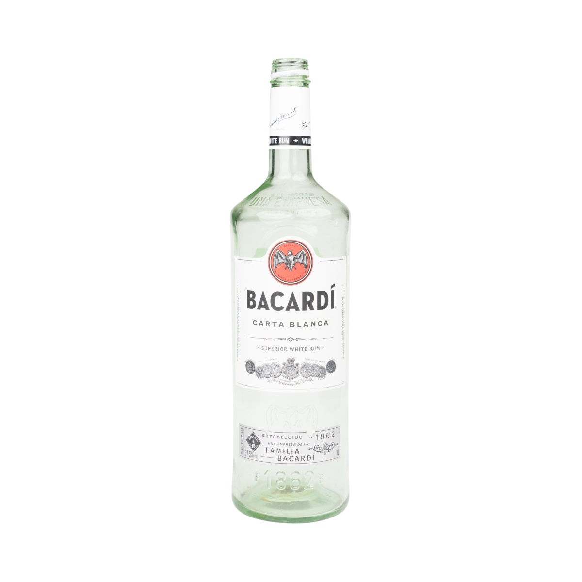Bouteille de rhum Bacardi 3 l VIDE d'occasion Rhum blanc supérieur Lampe décorative à bricoler Bar