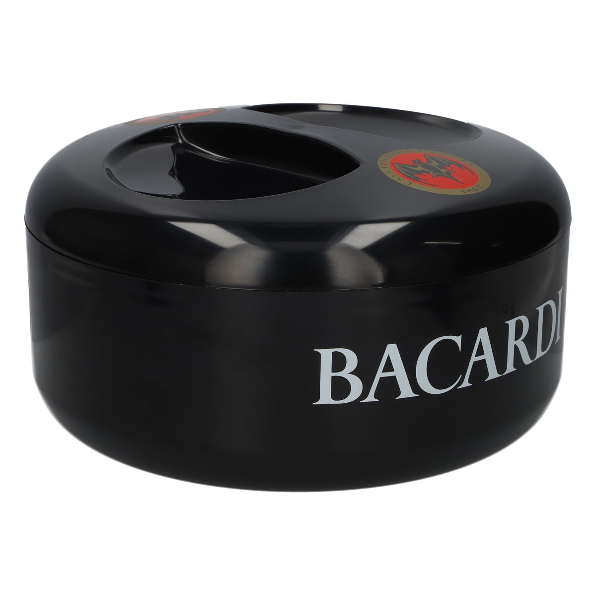 Refroidisseur de bouteille pour rhum Bacardi, logo « chauve-souris », Casa Fundada 1862, neuf, noir – Vue 2