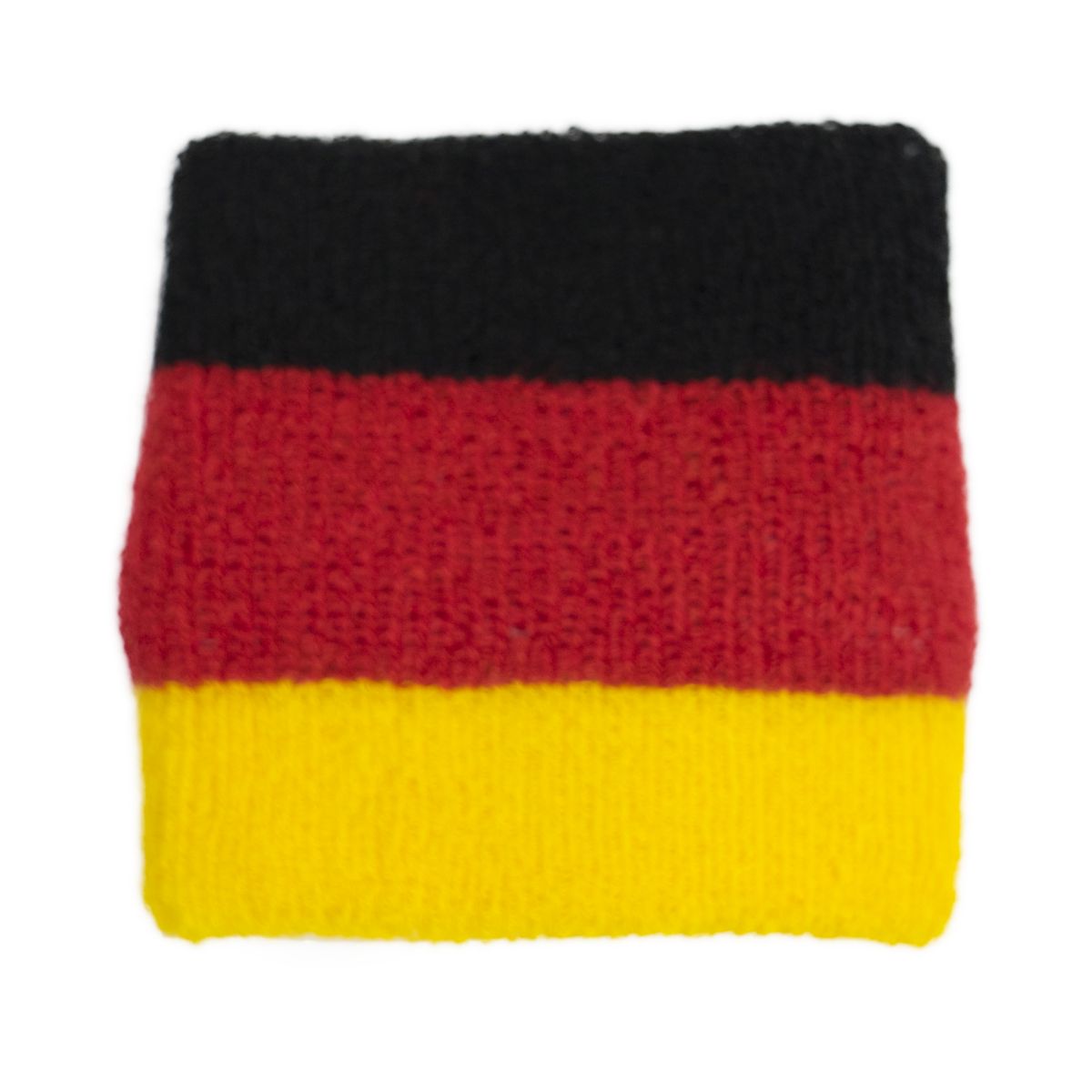 Bracelet anti-transpiration Bacardi Allemagne Couleurs Noir Rouge Or Broderie Football Sport – Vue 2