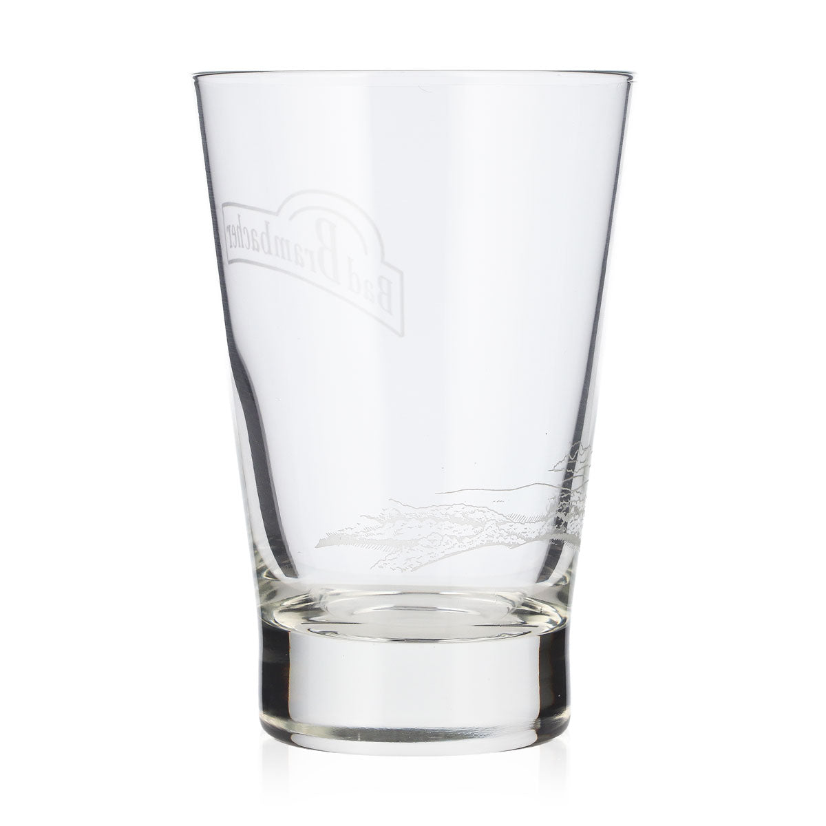 Verre à eau Bad Brambacher 0,23 l, logo blanc, gravure blanche au fond, verre à limonade – Vue 4