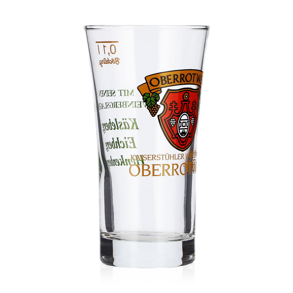 Verre à vin de 0,1 l des coopératives viticoles de Bade, verre de dégustation Oberrotweil Böckling – Vue 2