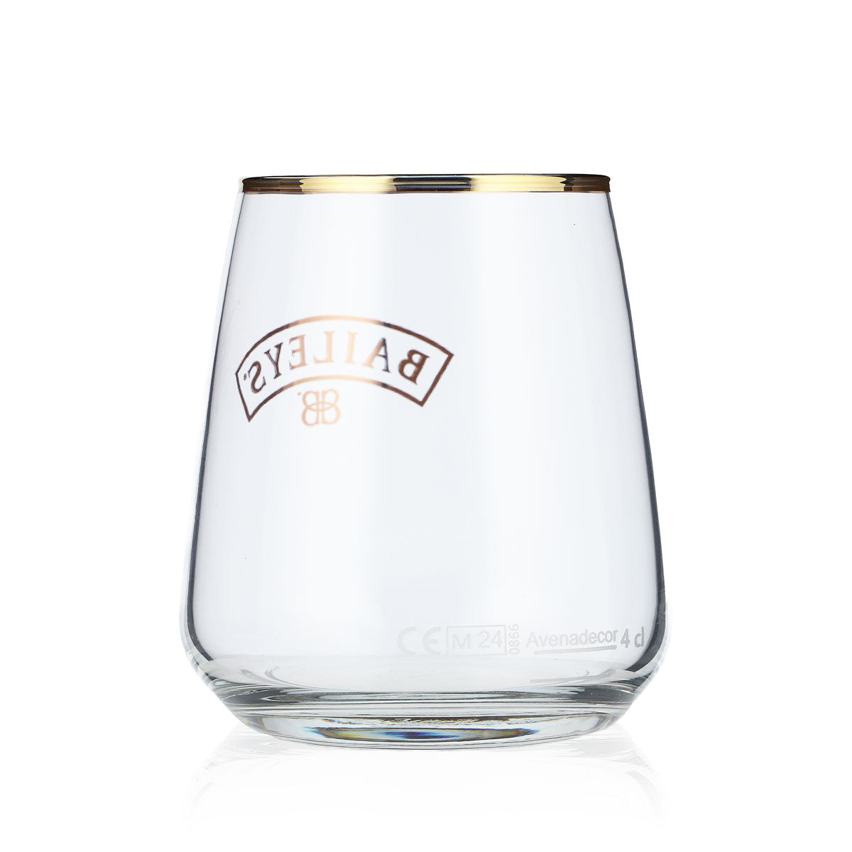 Verre à liqueur Baileys 4 cl Verres à liqueur coniques Logo avec bord doré – Vue 3