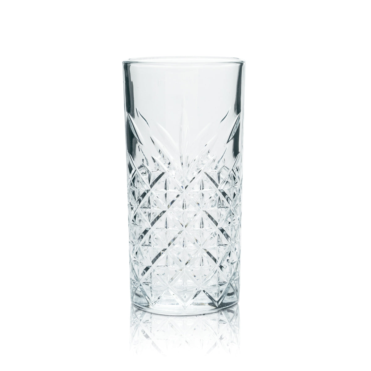 Lot de 6 verres à gin Bathtub Gin 0,4 l Verres à highball/long drink – Verre en relief robuste et élégant – Vue 4