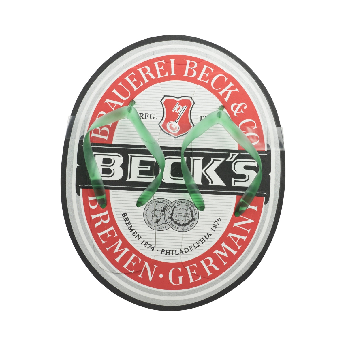 Chaussures de bain Becks Bier, taille 42-45, tongs de plage, collectionneur