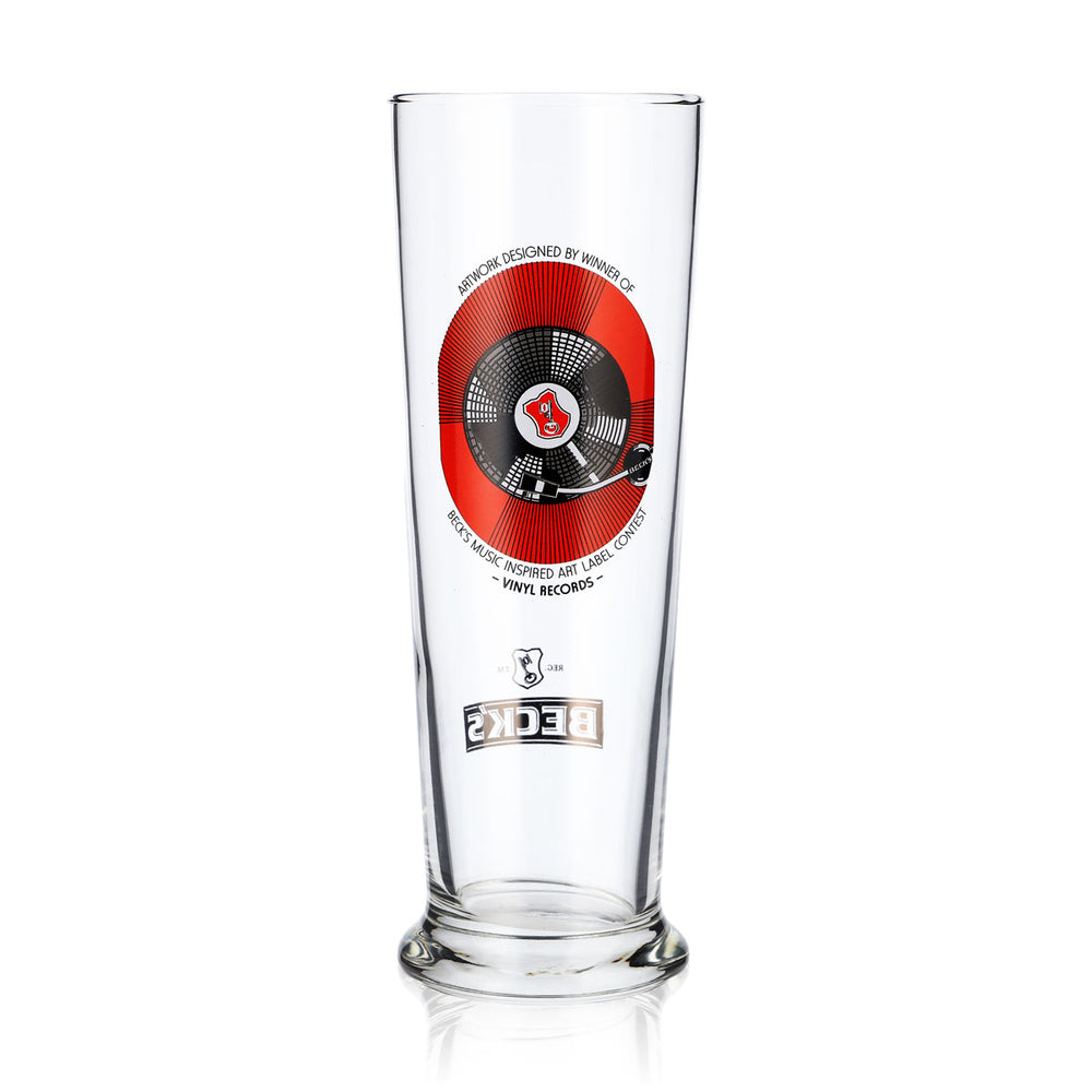 Verres à bière Becks Verres à musique 0,3 Inspired Art Label Disque vinyle