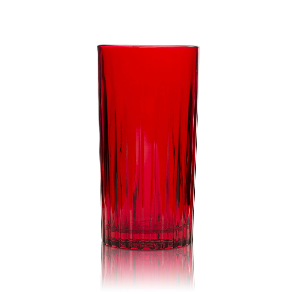 Verre à cocktail Beefeater Gin 0,4 l Longdrink Tonic Cocktail Verres rouges 24 Verres profilés en relief