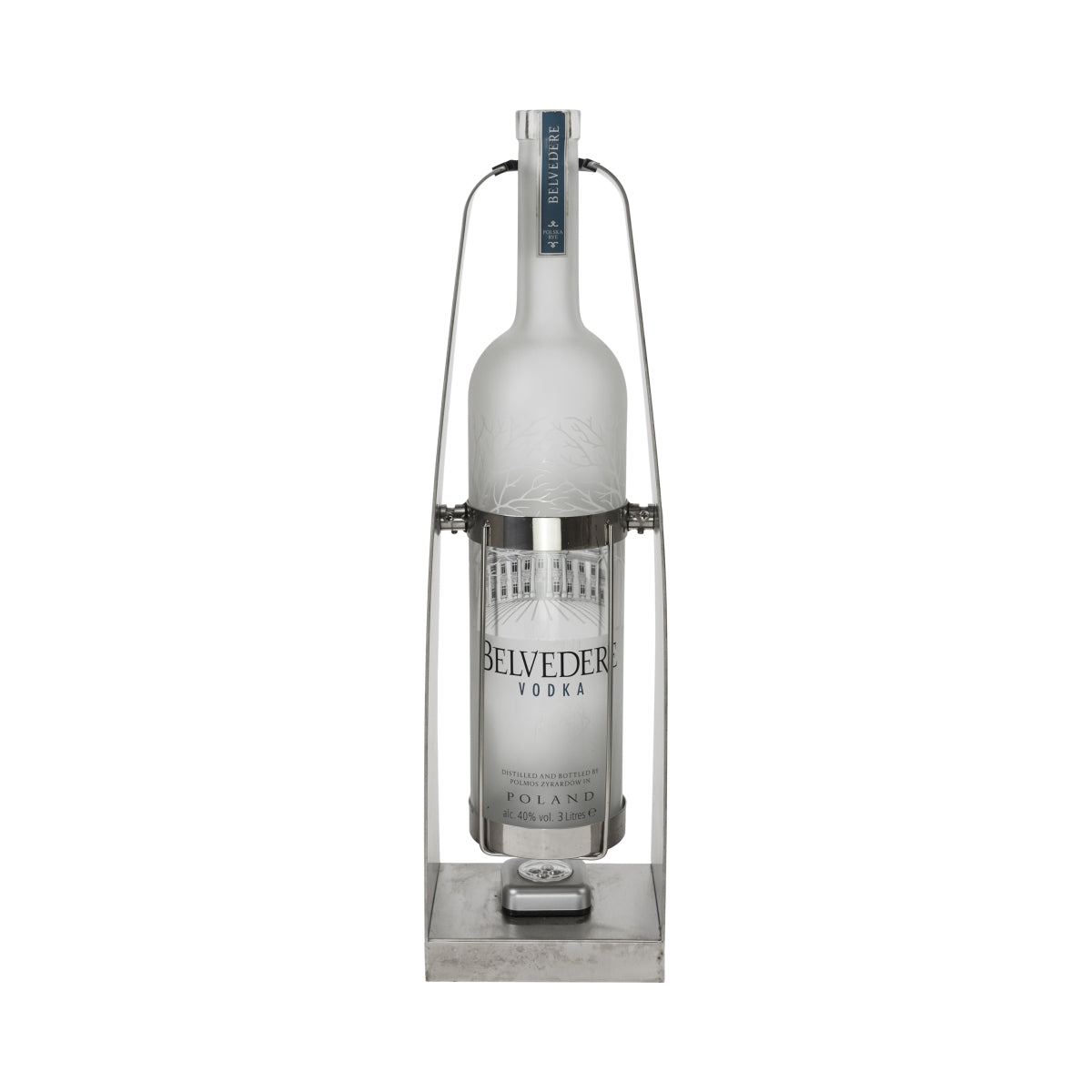 Belvedere Vodka Verseur 3 l avec LED oscillante et glorificateur de bouteille en métal – Vue 4