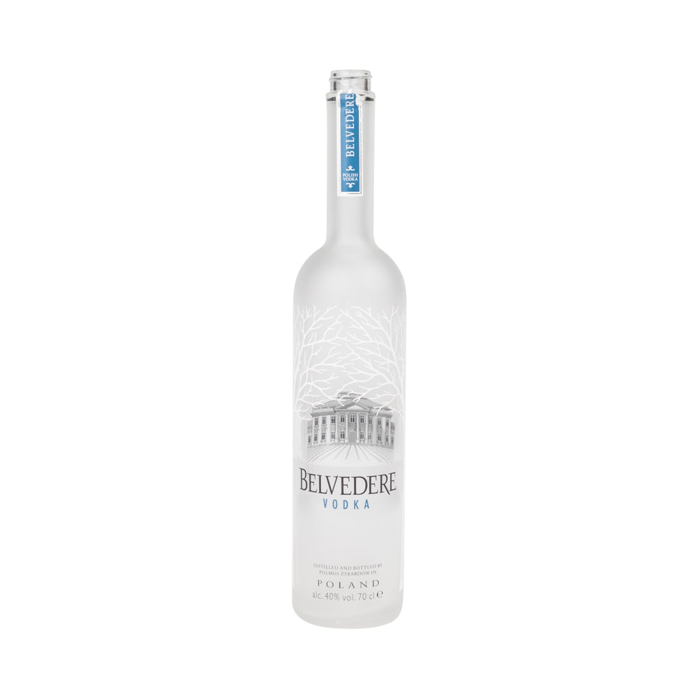 Bouteille de vodka Belvedere 0,7 l VIDE d'occasion Pologne Lampe de bricolage Décoration Tirelire