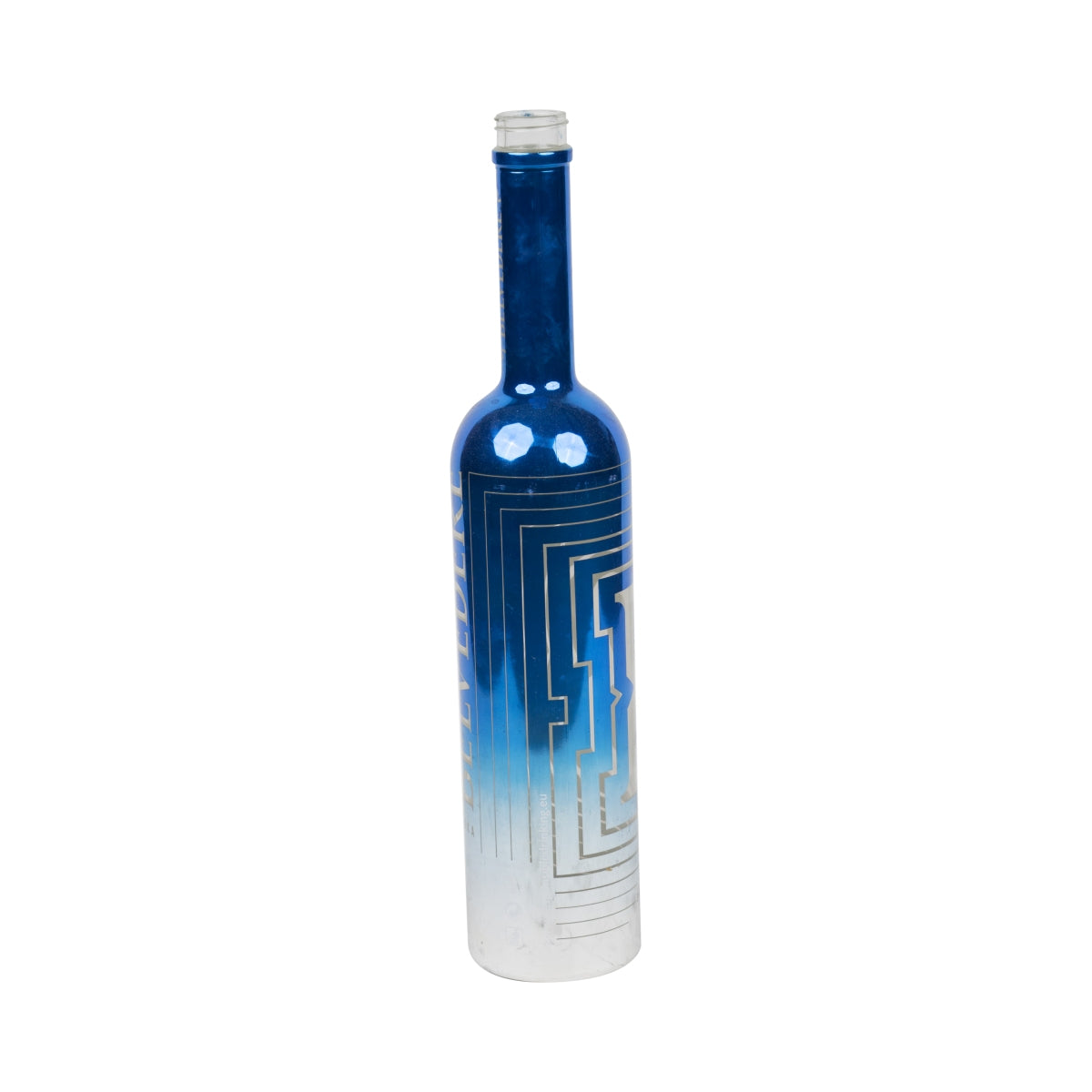 Bouteille de vodka Belvedere 1,75 l VIDE LED bleue édition « B » d'occasion pour bricolage lampe – Vue 3