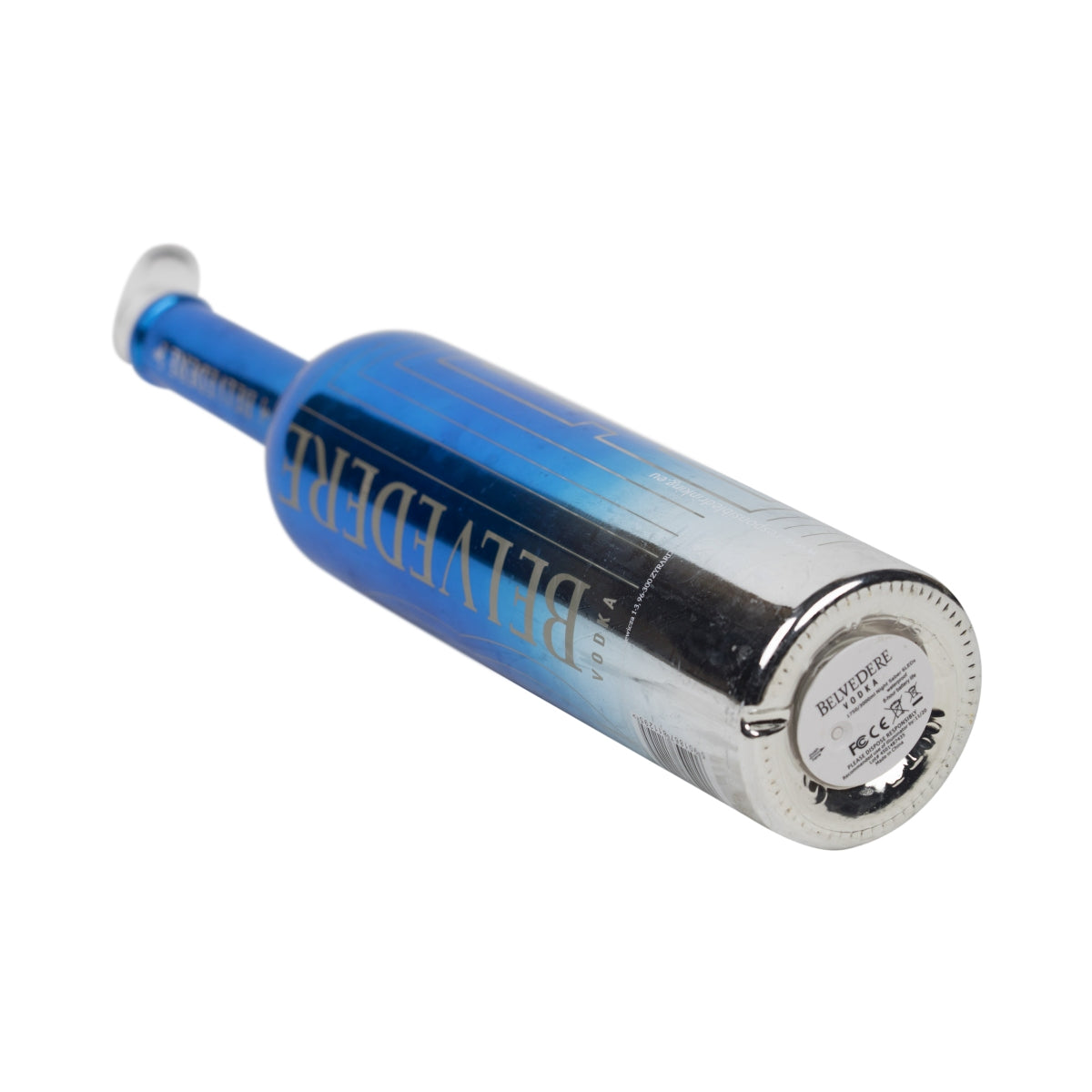 Bouteille de vodka Belvedere 1,75 l VIDE LED bleue édition « B » d'occasion pour bricolage lampe – Vue 4