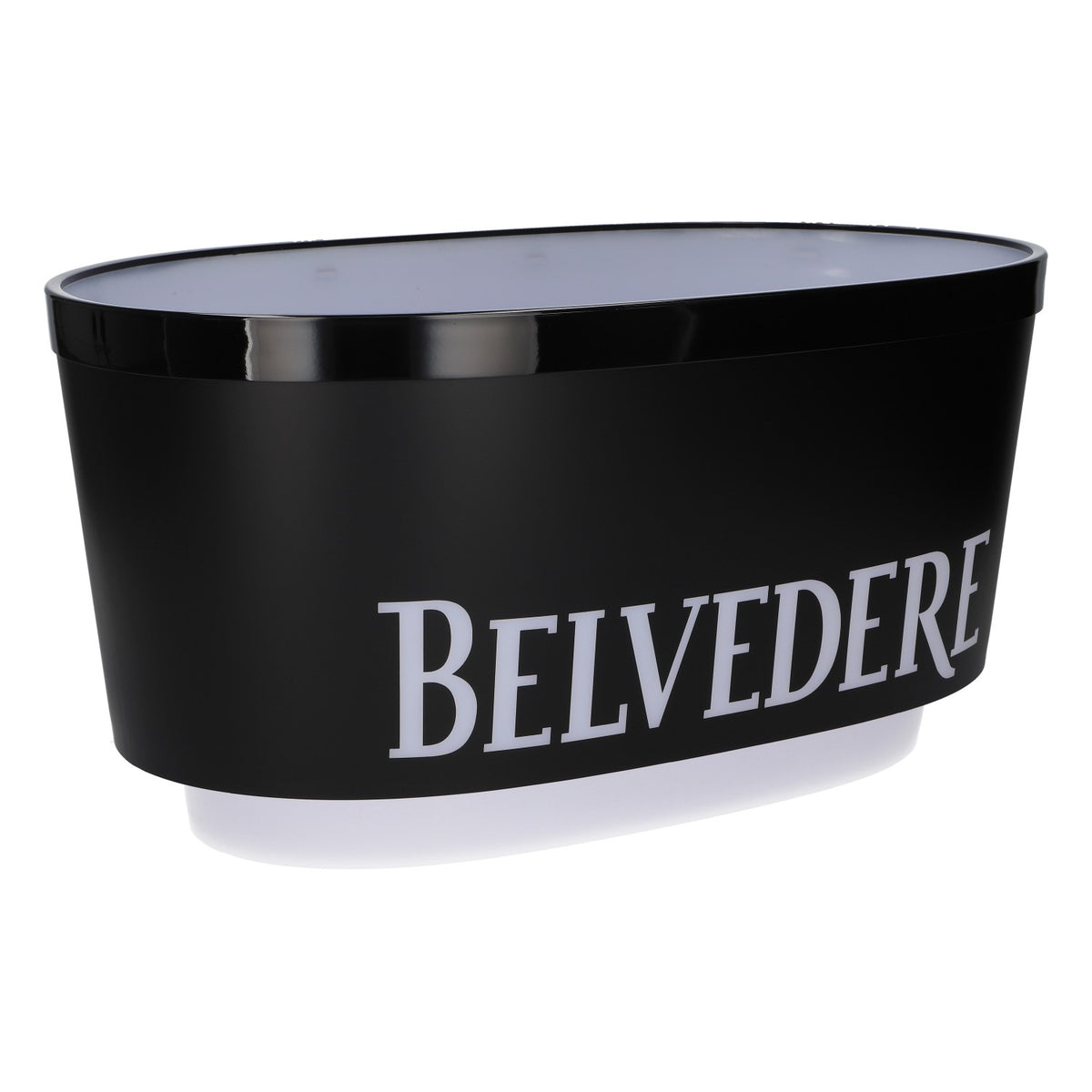 Refroidisseur de bouteilles Belvedere Vodka XL avec bac à glaçons, noir