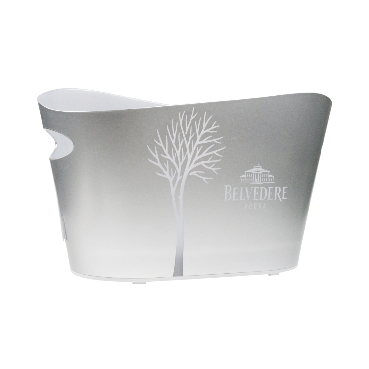 Belvedere Vodka LED Refroidisseur de bouteille rechargeable Bac à glaçons Magnum argent d'occasion