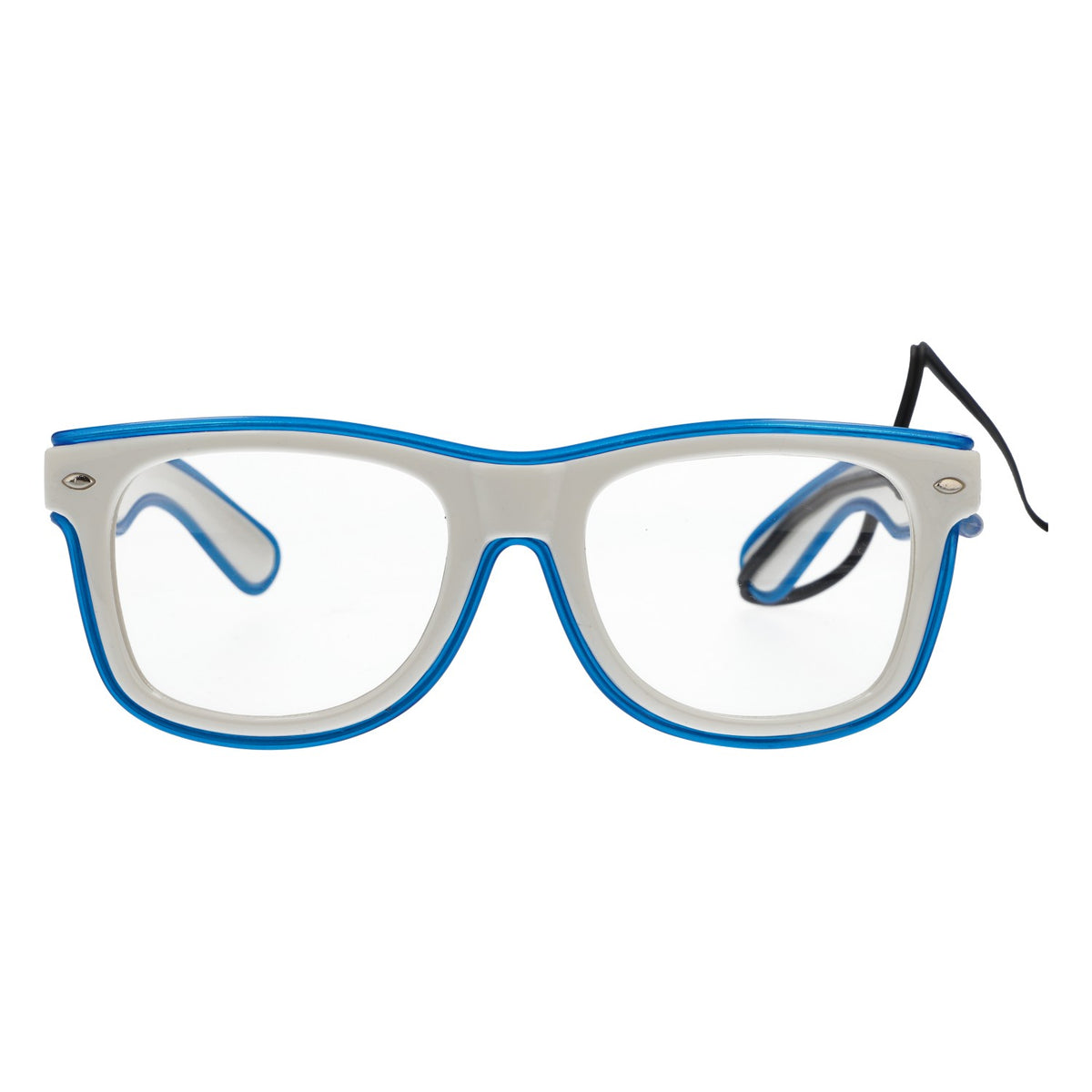 Lunettes Belvedere Vodka LED Lunettes de soleil Lunettes de fête Lunettes Mall Monture bleue – Vue 3