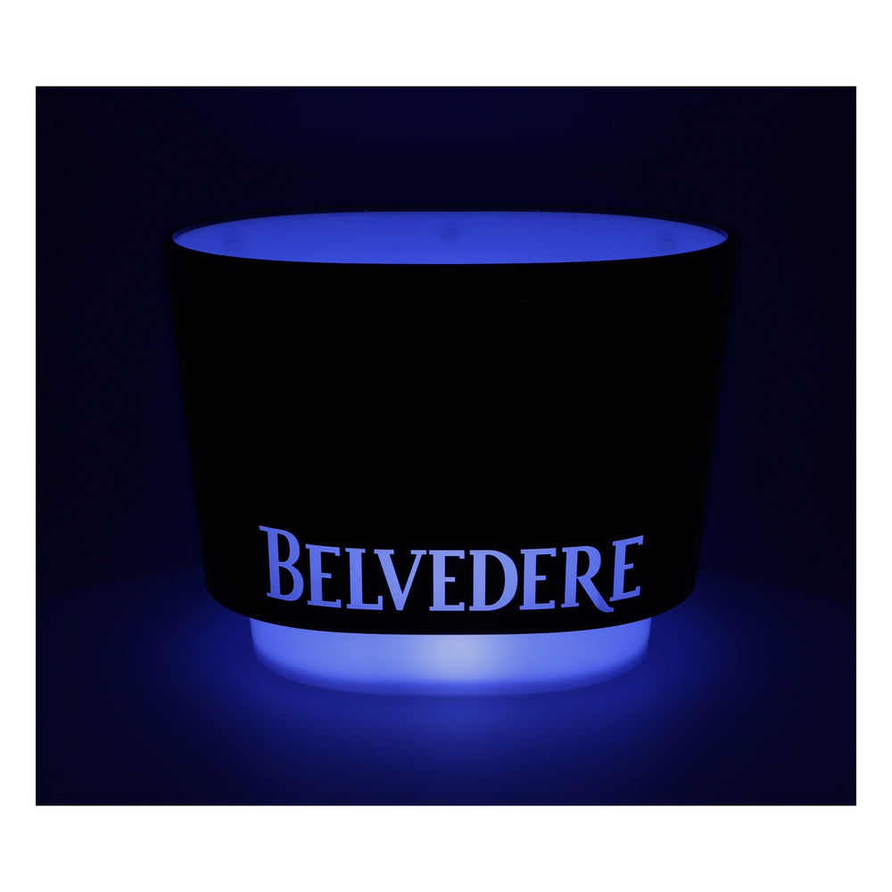 Refroidisseur de bouteille LED Belvedere Vodka Icecube à piles, noir
