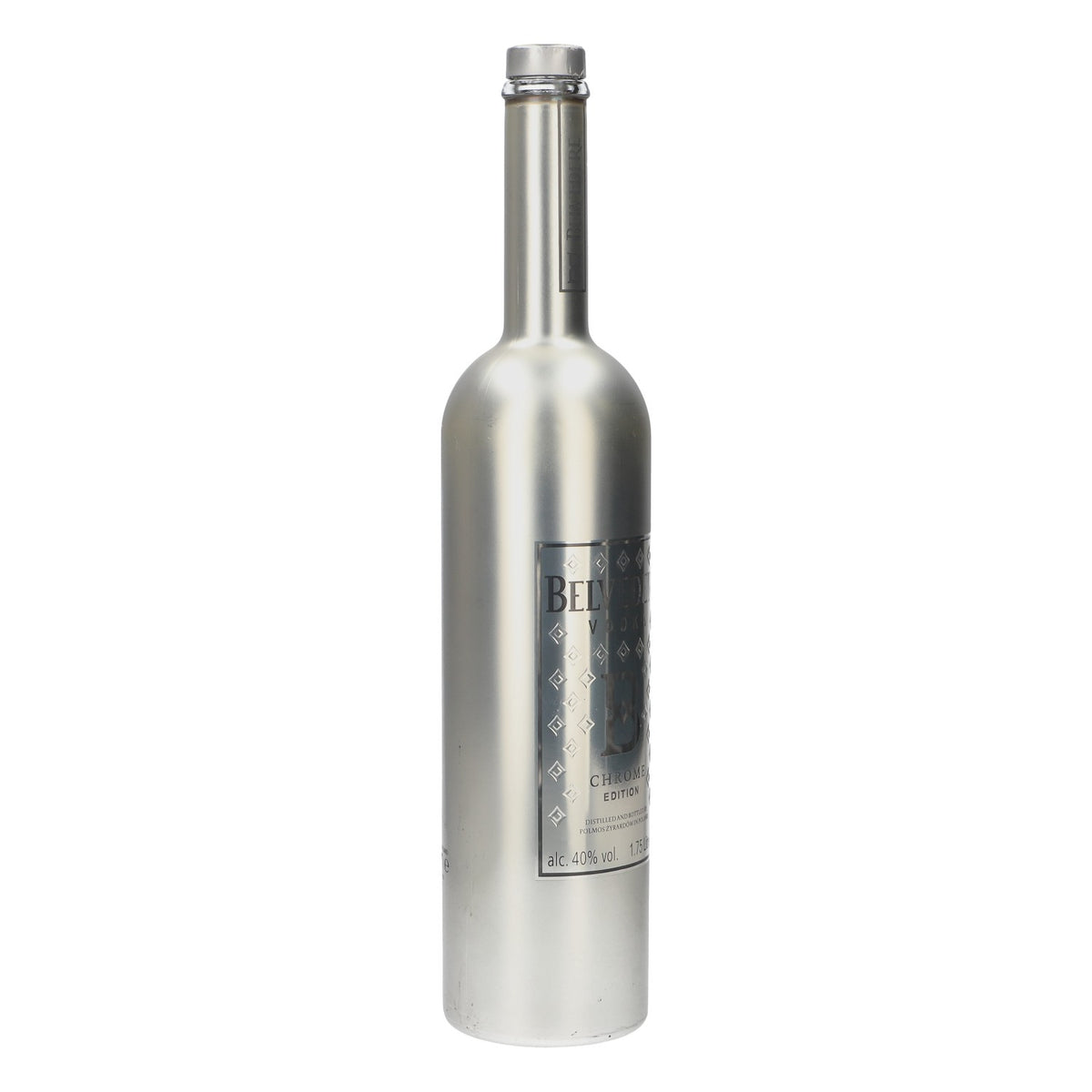 Bouteille de présentation Belvedere Vodka 1,75 l, bouteille vide « Chrome Edition » avec LED, d'occasion – Vue 2