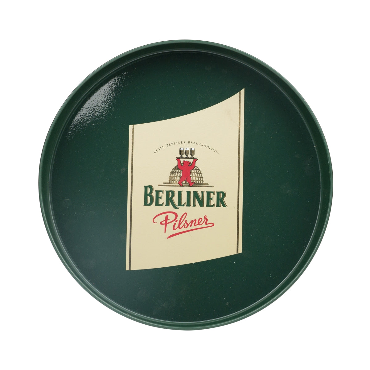 Plateau à bière Berliner Pilsner 32 cm Verres Plateau de service Gastro Serveur vert