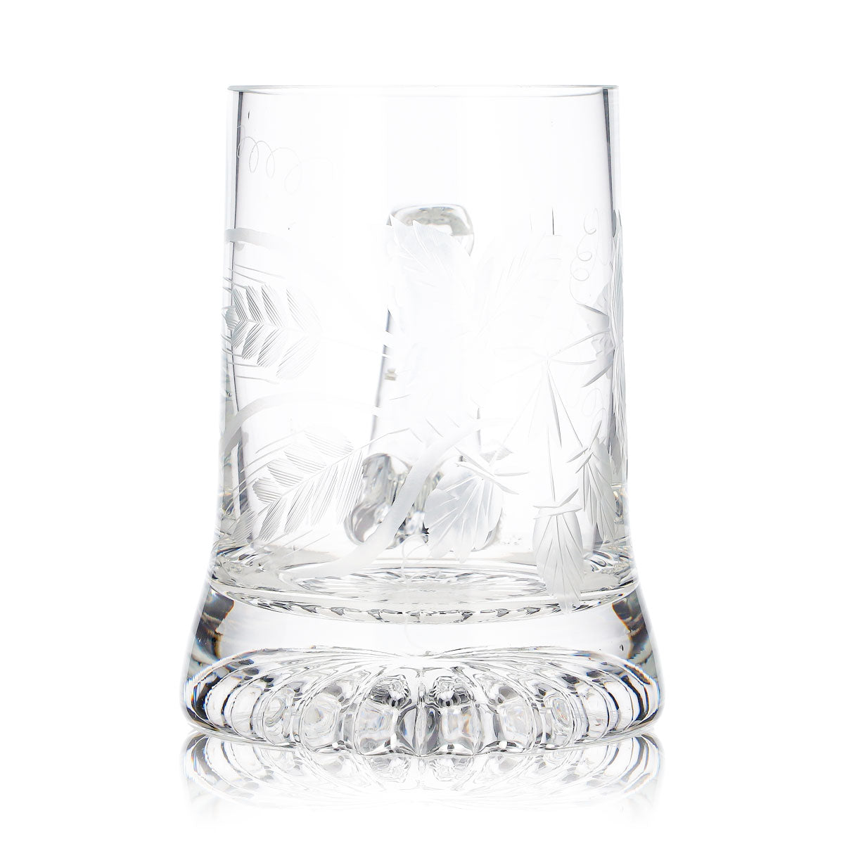 Verre à bière, chope à bière, verre à bière, chope de bière 0,44 l, logo gravé, fond en étoile en relief – Vue 2