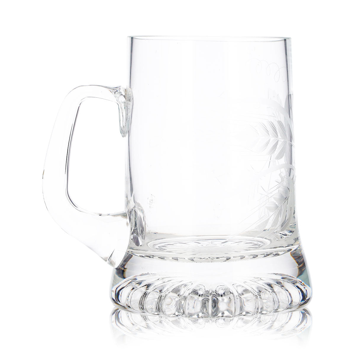 Verre à bière, chope à bière, verre à bière, chope de bière 0,44 l, logo gravé, fond en étoile en relief – Vue 4