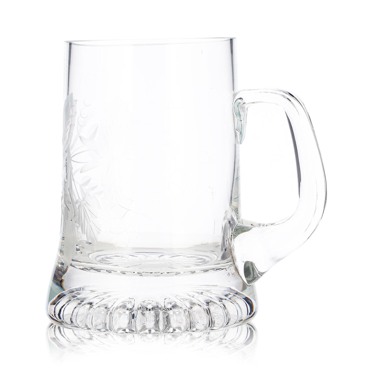 Verre à bière, chope à bière, verre à bière, chope de bière 0,44 l, logo gravé, fond en étoile en relief – Vue 6