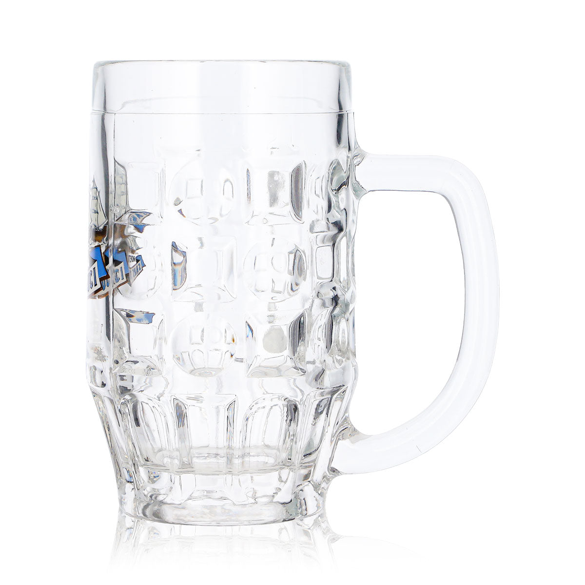 Verre à bière Birra Moretti, chope de 0,2 l, motif en relief « Sans Souci » – Vue 6