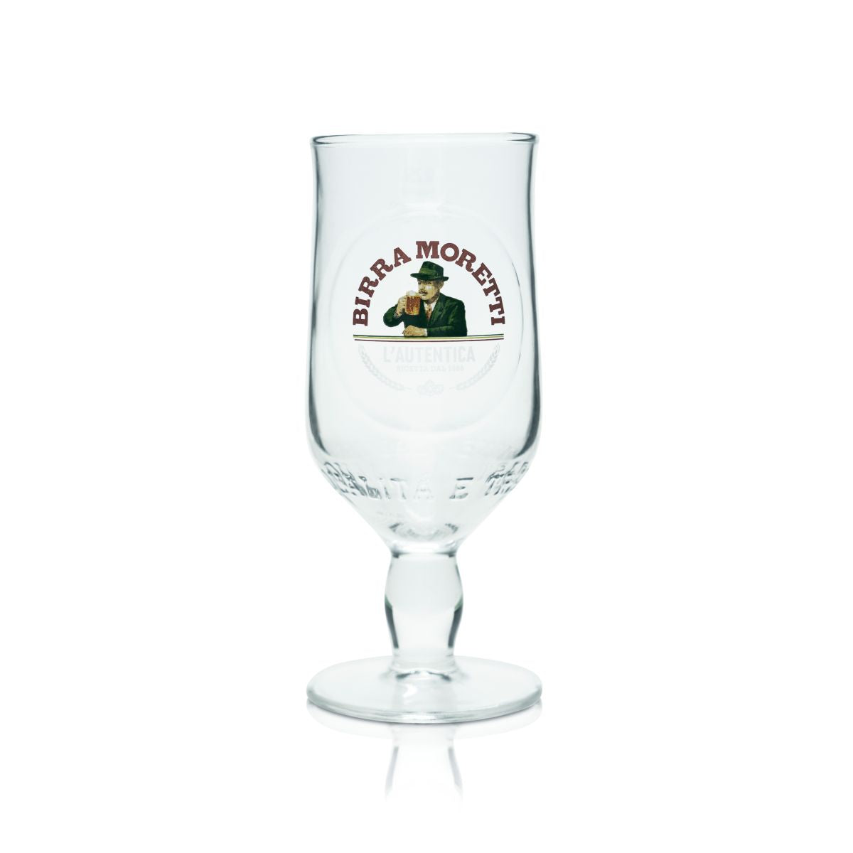 6x Birra Moretti Gas 0,25 l verres tulipe Ricetta Dal 1859 Pils Italie – Vue 4