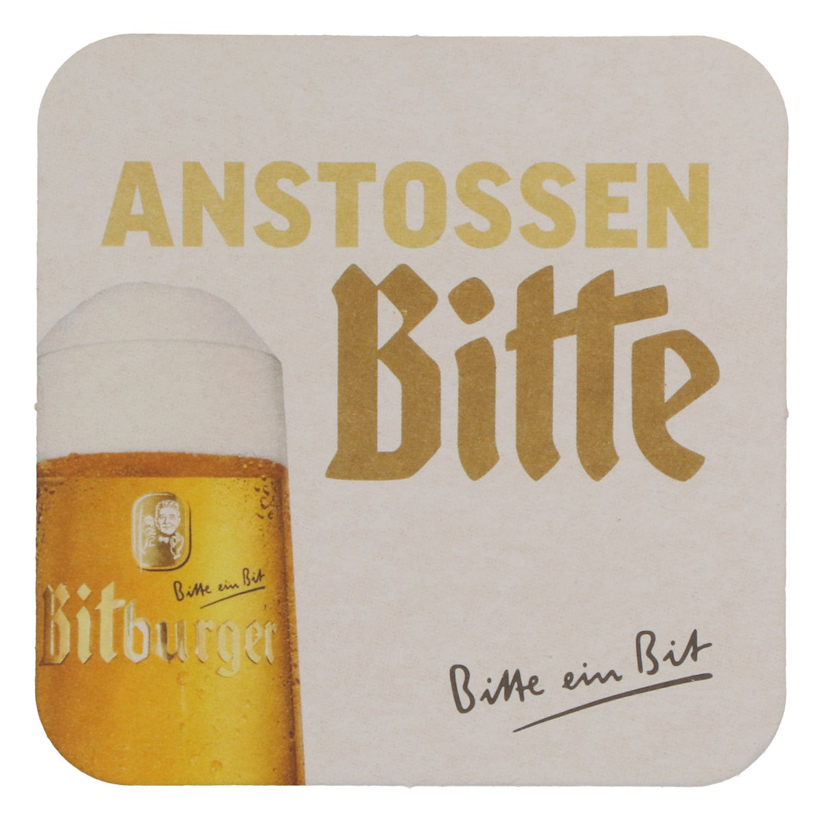 Bière Bitburger, sous-verre, édition spéciale DFB, neuf, beige – Vue 3