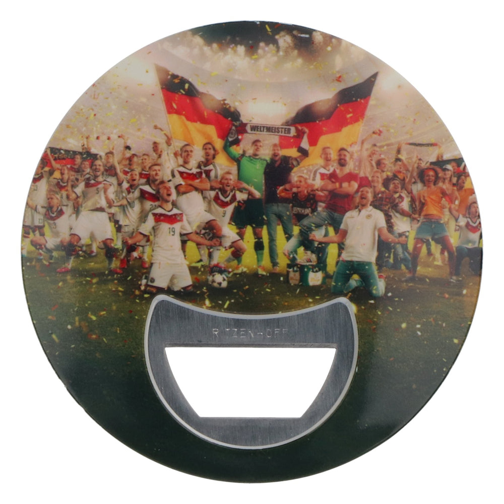 Décapsuleur rond Bitburger Bier Champion du monde de football 2014 Ritzenhoff