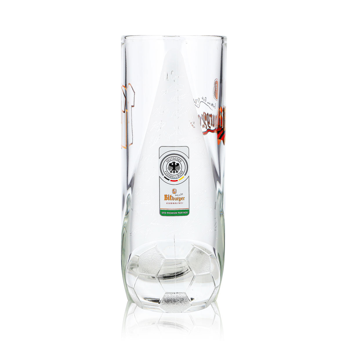 Verre à bière Bitburger 0,4 l, chope DFB Premium sans alcool, numéro de maillot 1 – Vue 4