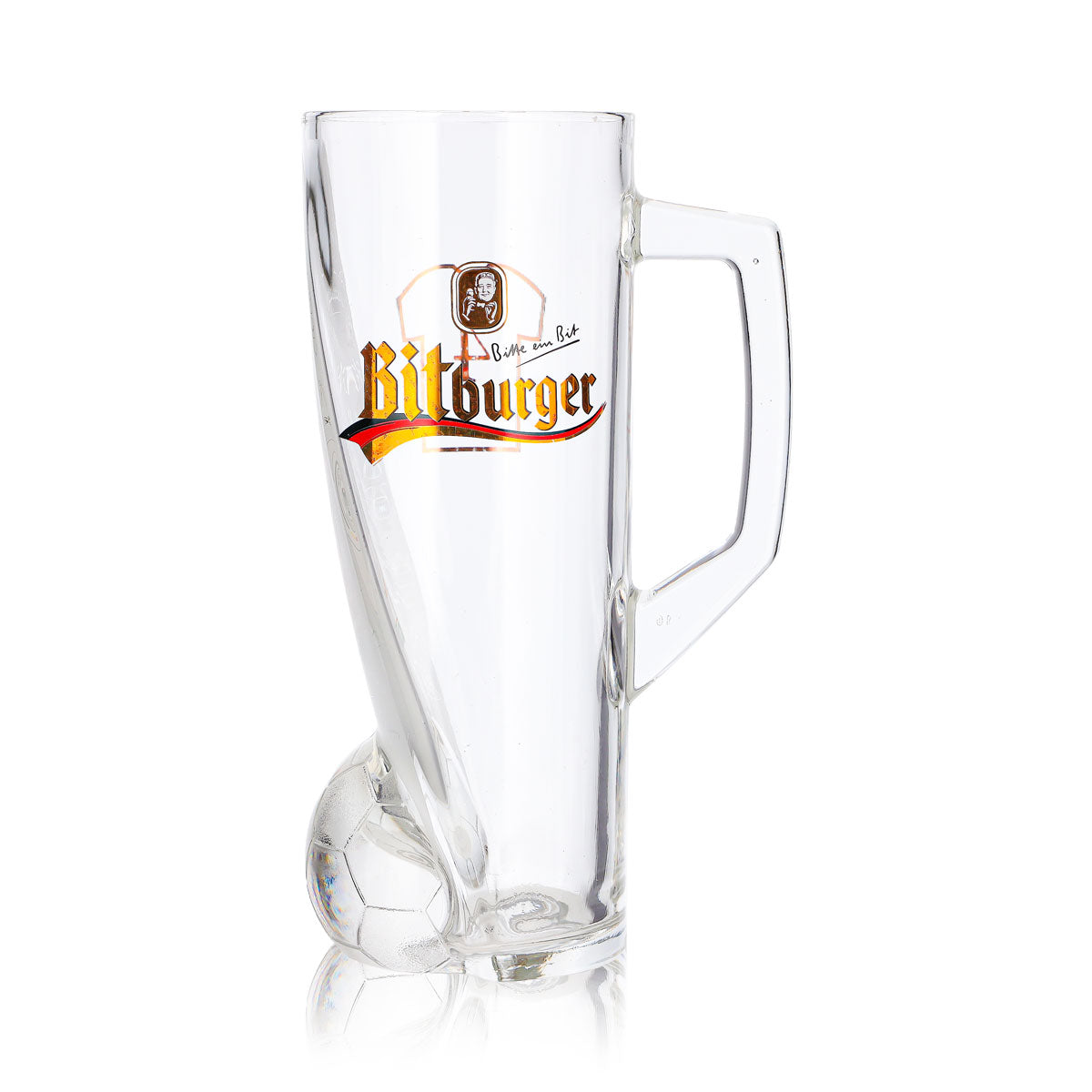 Verre à bière Bitburger 0,4 l, chope DFB Premium sans alcool, numéro de maillot 4 – Vue 2