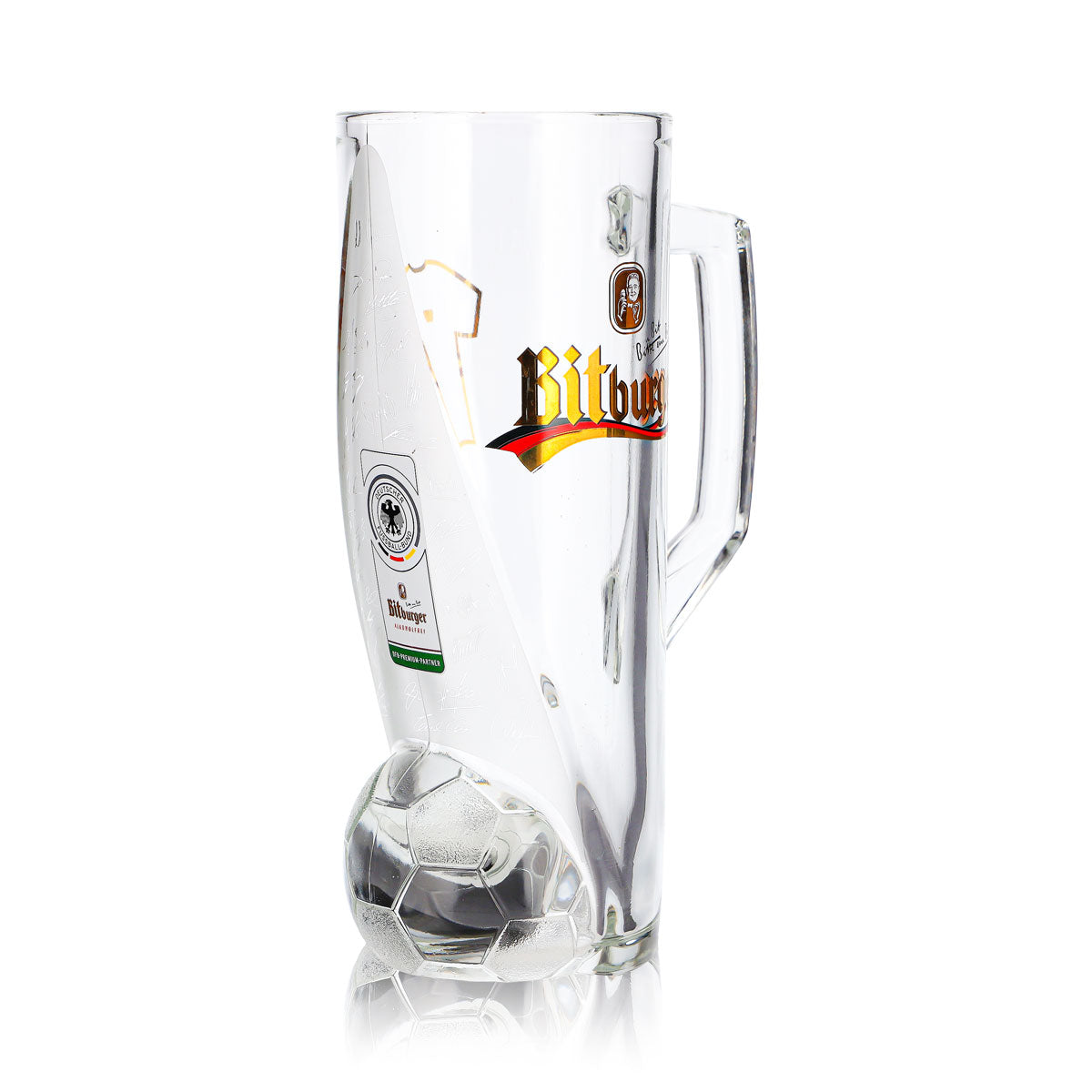 Verre à bière Bitburger 0,4 l, chope DFB Premium sans alcool, numéro de maillot 7 – Vue 3