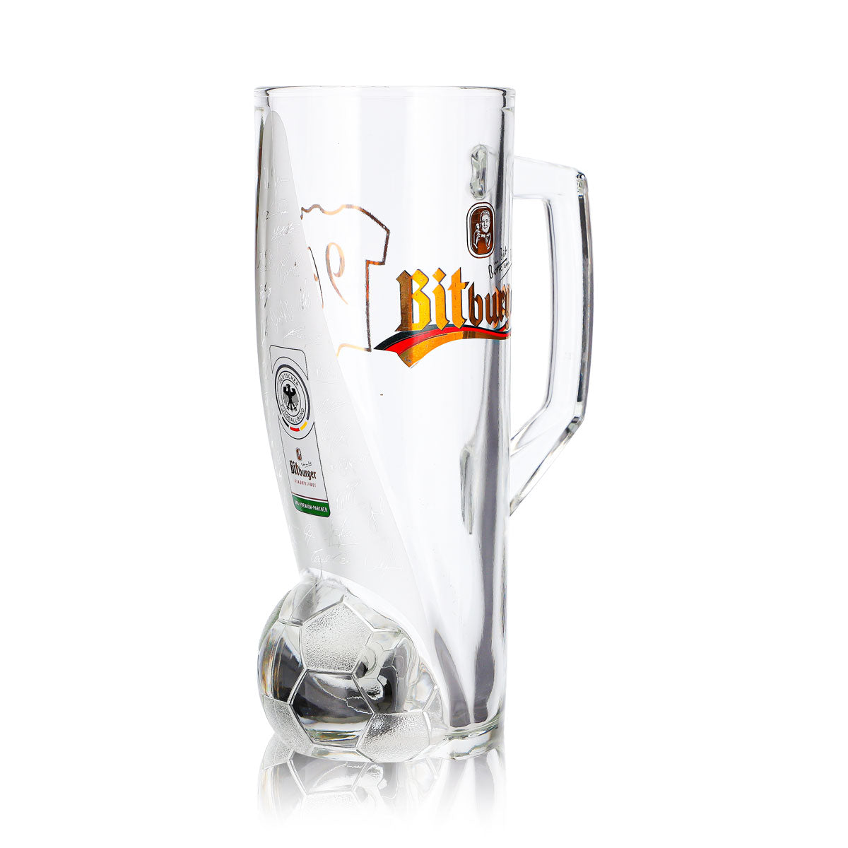 Verre à bière Bitburger 0,4 l, chope DFB Premium sans alcool, numéro de maillot 9 – Vue 3