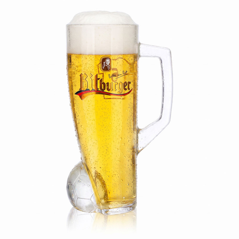 Verre à bière Bitburger 0,4 l, chope DFB Premium sans alcool, numéro de maillot 5