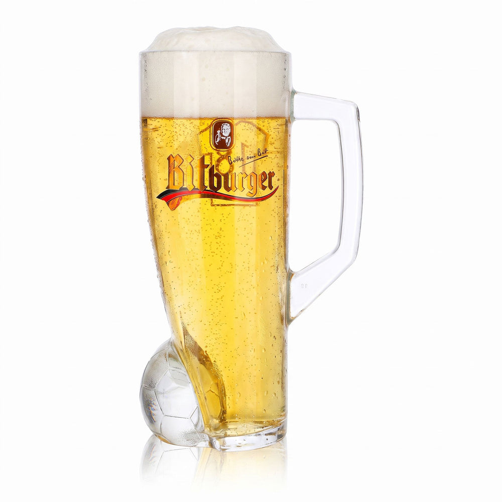 Verre à bière Bitburger 0,4 l, chope DFB Premium sans alcool, numéro de maillot 18