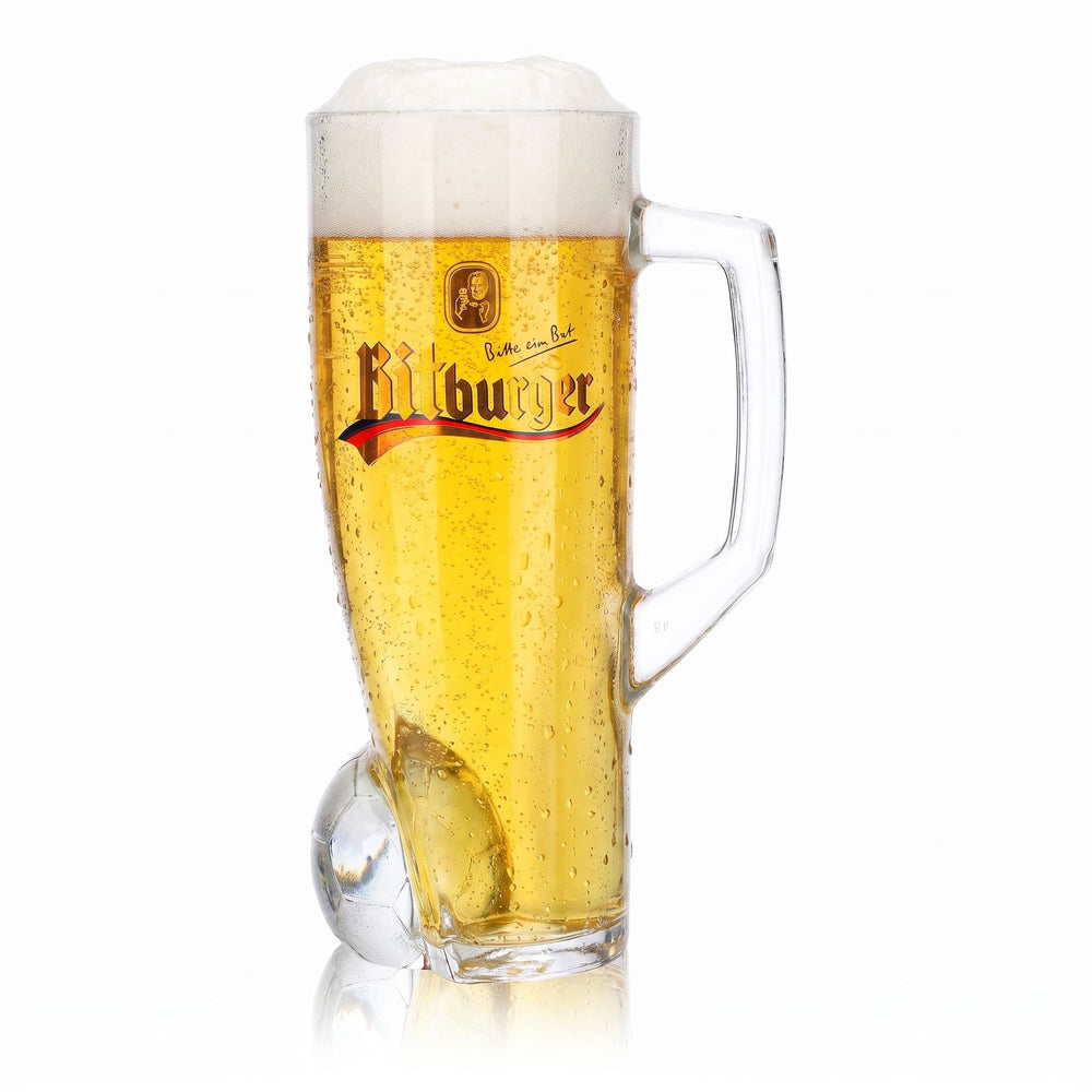Verre à bière Bitburger 0,4 l, chope DFB Premium sans alcool, numéro de maillot 10