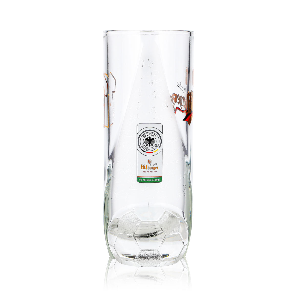 Verre à bière Bitburger 0,4 l, chope DFB Premium sans alcool, numéro de maillot 2 – Vue 4