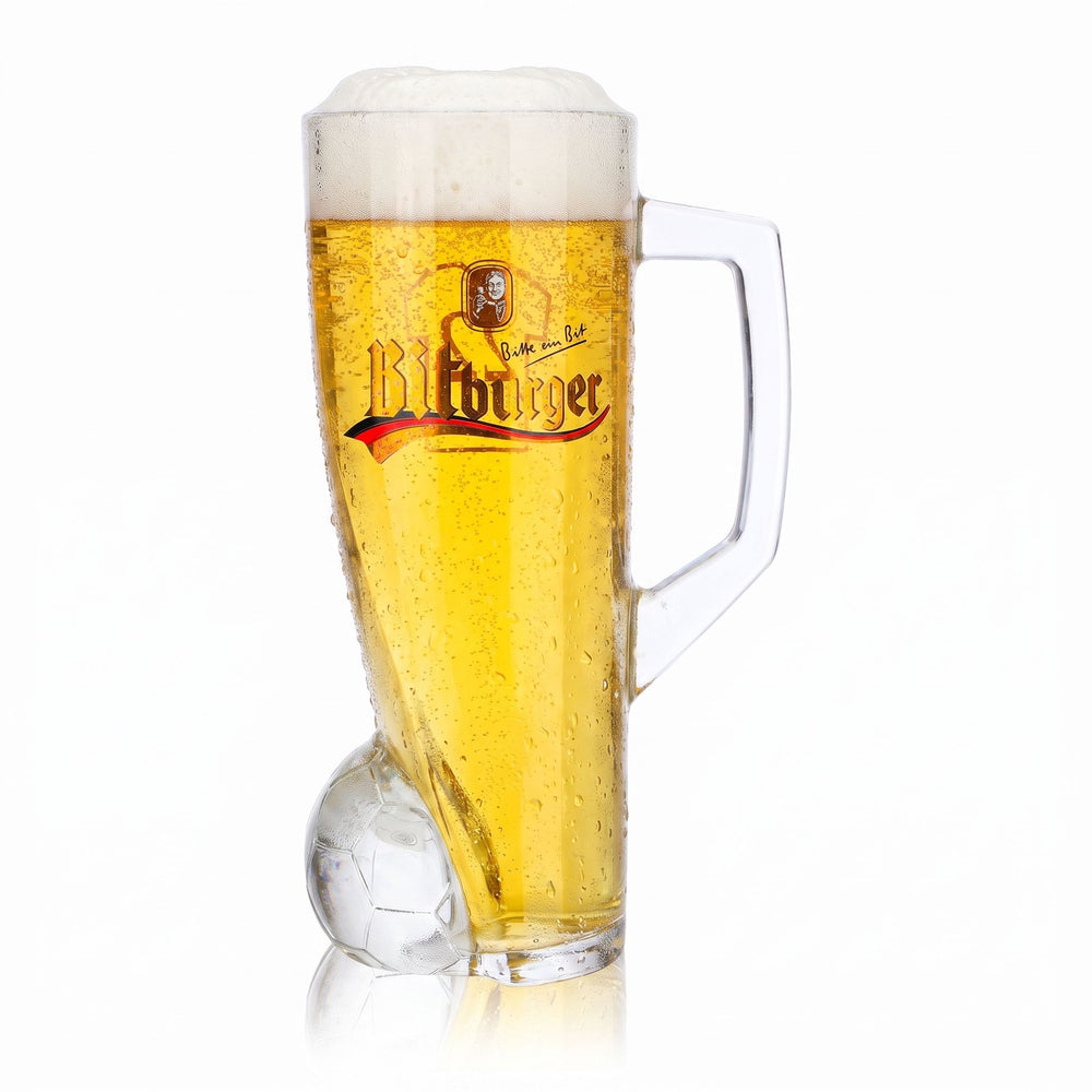 Verre à bière Bitburger 0,4 l, chope DFB Premium sans alcool, numéro de maillot 22