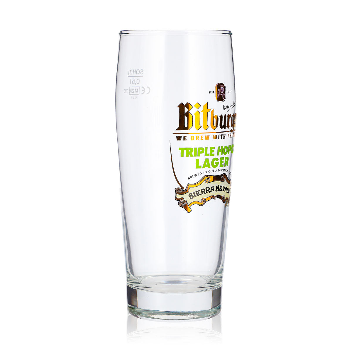 Verre à bière Bitburger 0,5 l Willi Becher TRIPLE HOP'D LAGER SIERRA NEVADA Sahm – Vue 2