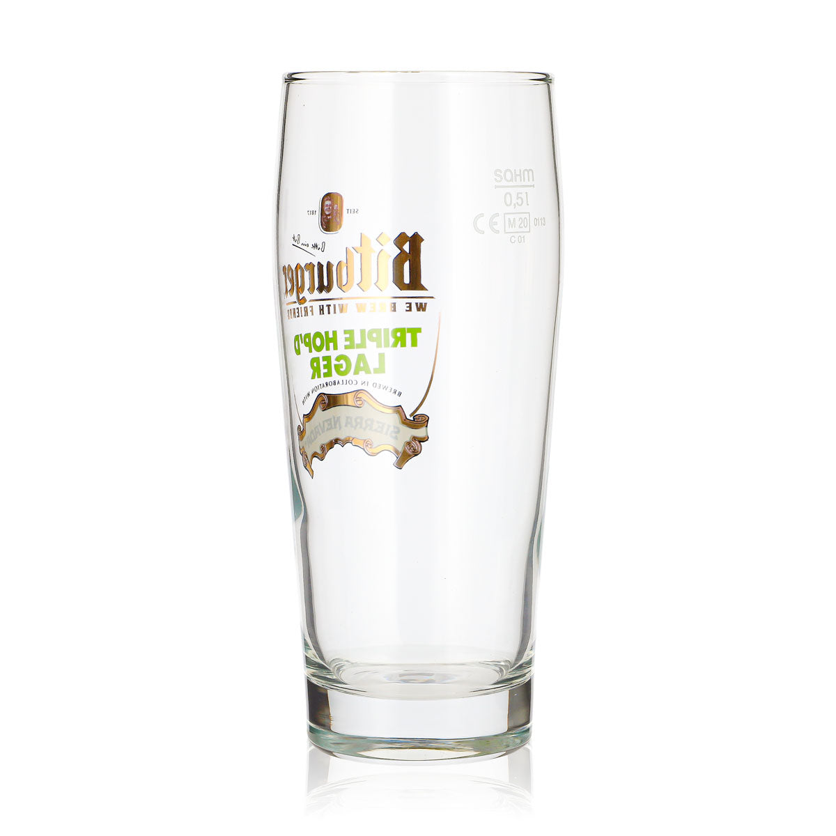 Verre à bière Bitburger 0,5 l Willi Becher TRIPLE HOP'D LAGER SIERRA NEVADA Sahm – Vue 3