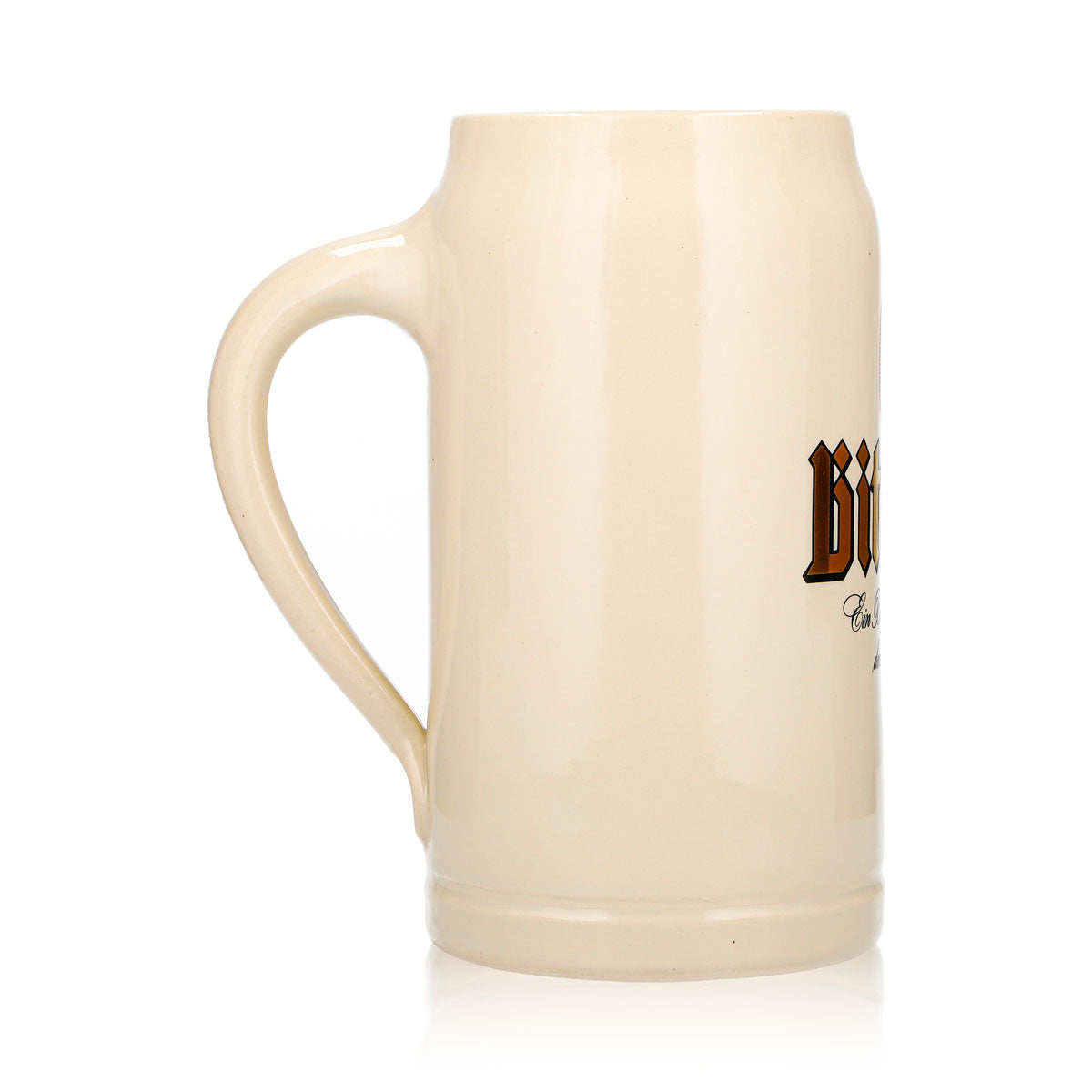 Verre à bière Bitburger 1 l, chope en terre cuite Sahm, chopes bavaroises – Vue 4